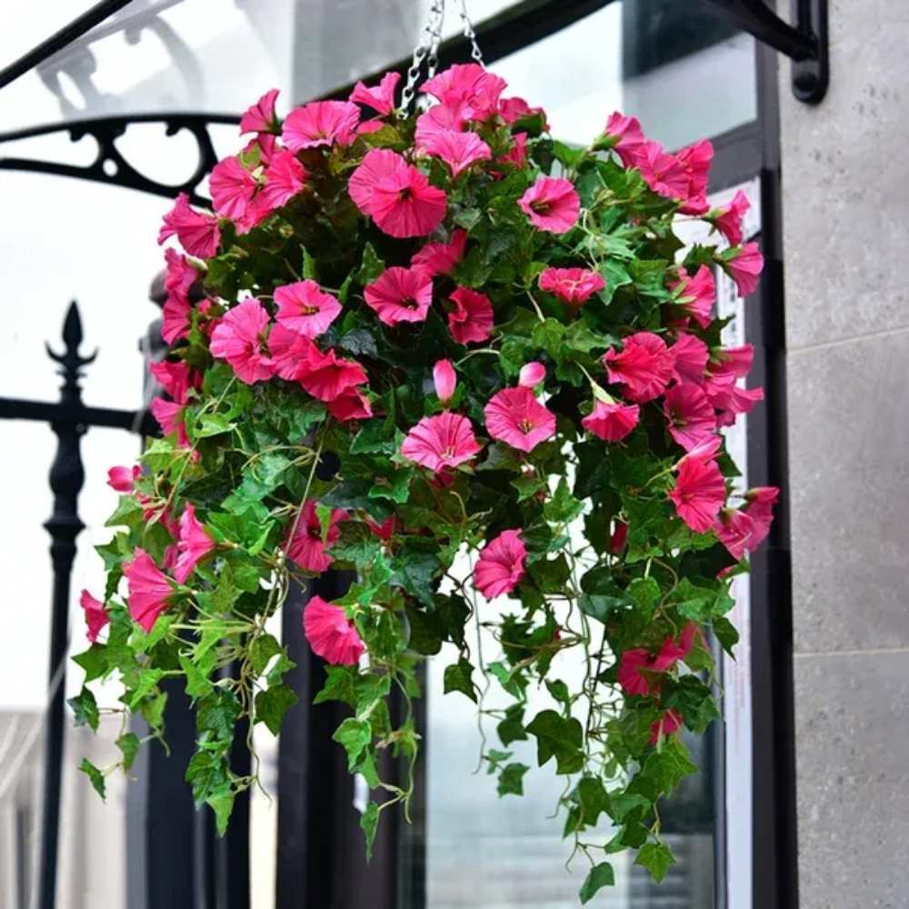 Artificial Vibrant Morning Glory Blooms