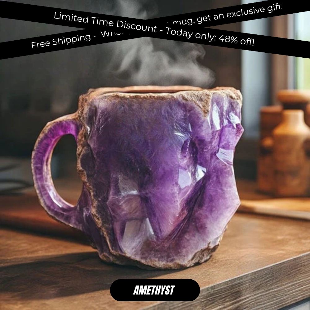 Mystic Crystal Coffee Mug Amethyst